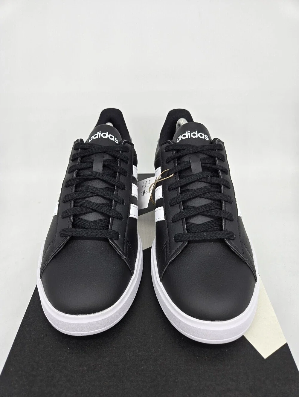 Adidas Men's Grand Court 2.0 GW9196 Black White Shoes Size 9.5 New